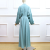 5 New Custom Style Satin Splicing Modest Maxi Dress for Muslim Women