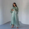 5 2024 2 Pieacs Open Abaya Dress For Beautiful Women