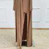 5 New Custom Made Style Satin Splicing Modest Maxi Dress for Muslim Women