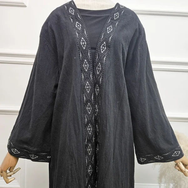 5 Elegant Modest Embroidered Dubais et for women Maxi Dress