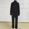 Modest Black Elegant Women 2 pcs Islamic Clothing Set