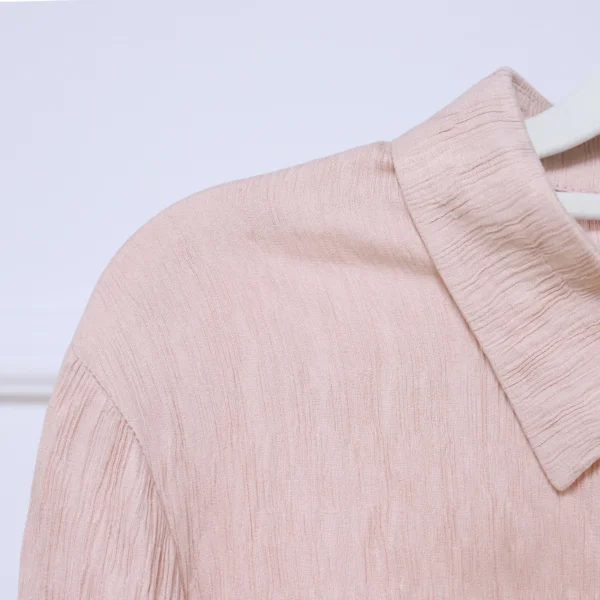 Latest Modest Simple Plain Color Blouse Pant Plus Size Two-Piece Islamic Clothing