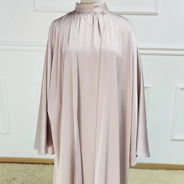 6 Hot sale manufacturer casual khaliji abaya summer open casual hijab and abaya