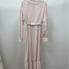 6 Extra Long Sleeve Rib Knit Boat Neck Knit Ladies' Dresses