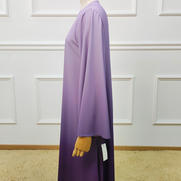 673d595d-725d-4500-a278-0aaed61c2546 Ombre EID Fashion Modest Embroidery EID Cardigan Robe Muslim Abaya