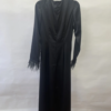 7 Satin Extra Long Sleeve Knit Maxi Dress for Muslim Women