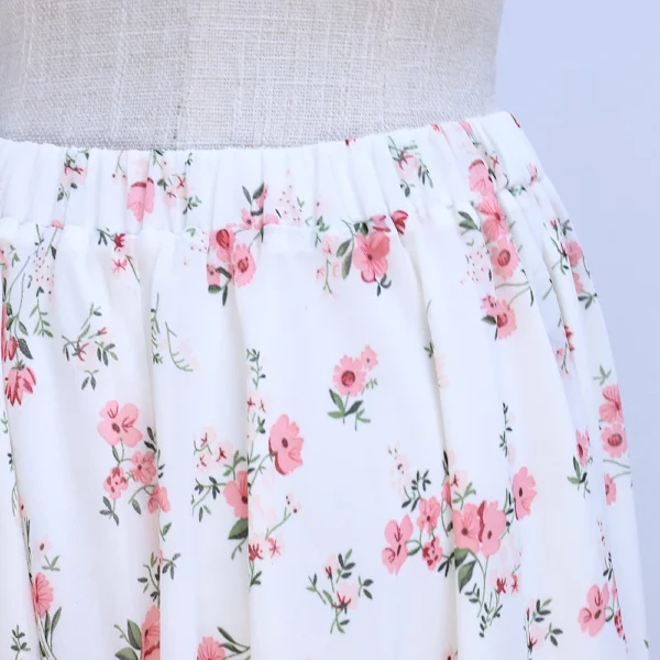 Pure Silk Co-ord set for Ladies Wear with Small Flowers