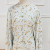 86.4 Summer Printed Flowers Dubai Abaya Chiffon Floral Dress