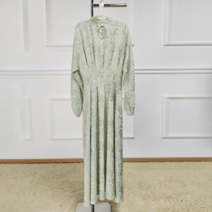 Printed Patchwork Maxi Dress – Spring Season Modest Wear for Muslim Women