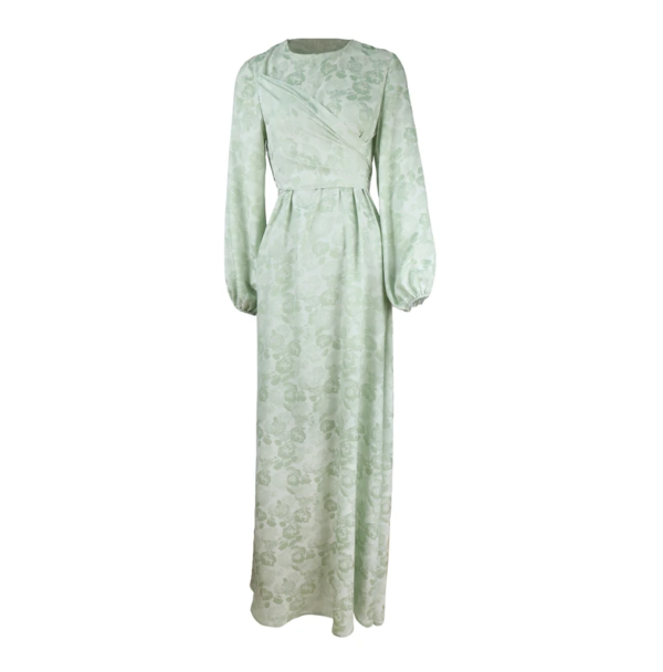 88.5 Printed Patchwork Maxi Dress – Spring Season Modest Wear for Muslim Women