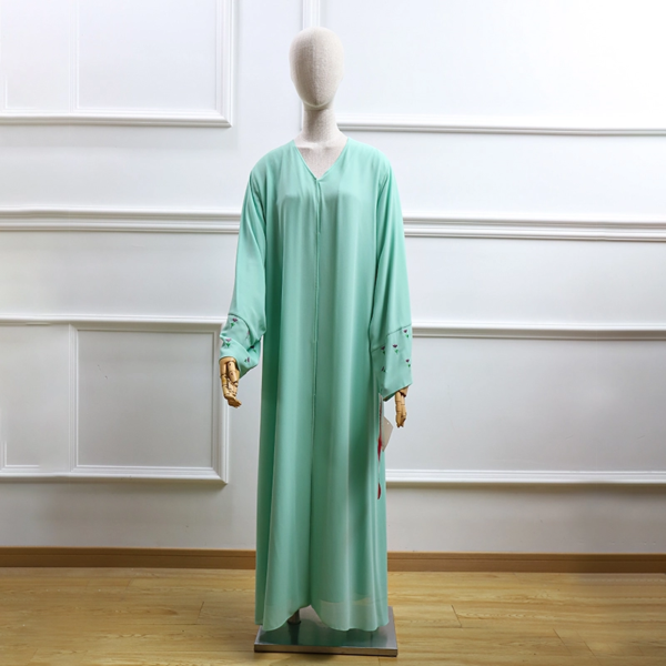 88e4d065-92f6-40b9-84fd-a46e88b94724 New Style chiffon patchwork Spring and Autumn Season Muslim Women Maxi Dress