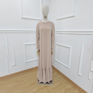 8af50e22-c031-4b15-8071-223e168d5b6e Dubai Turkey With Bottom Ruffle Long Maxi Dress Ladies Abaya