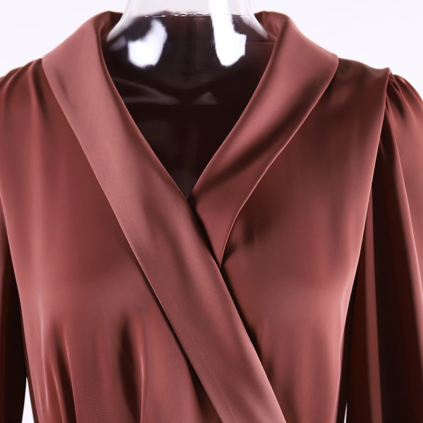 90.3 Satin Muslim Women's Dress – Spring & Autumn Season Modest Wear