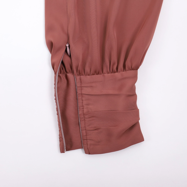 90.5 Satin Muslim Women's Dress – Spring & Autumn Season Modest Wear