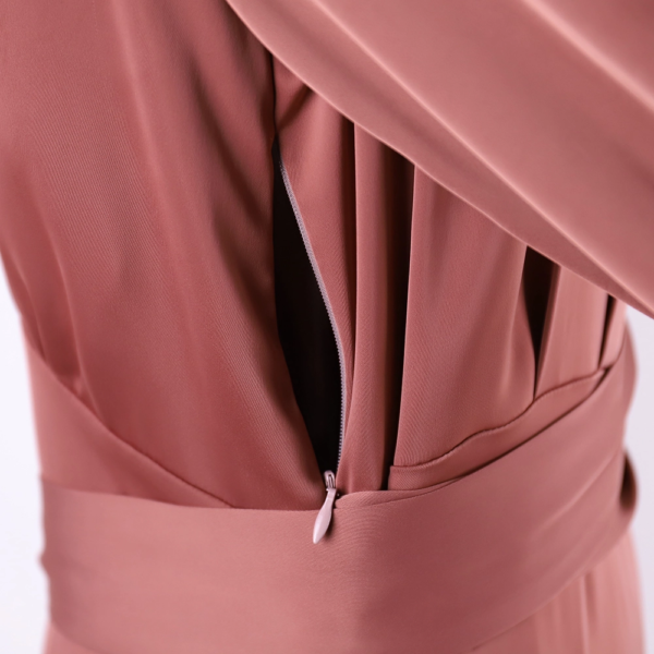 90.6 Satin Muslim Women's Dress – Spring & Autumn Season Modest Wear