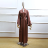 dc180150-3136-452e-8d6a-f8fda6ab2e7a Hot Selling Solid Color Front Open Abaya with Side Pockets Eid Modest Daily Wear Long Robe
