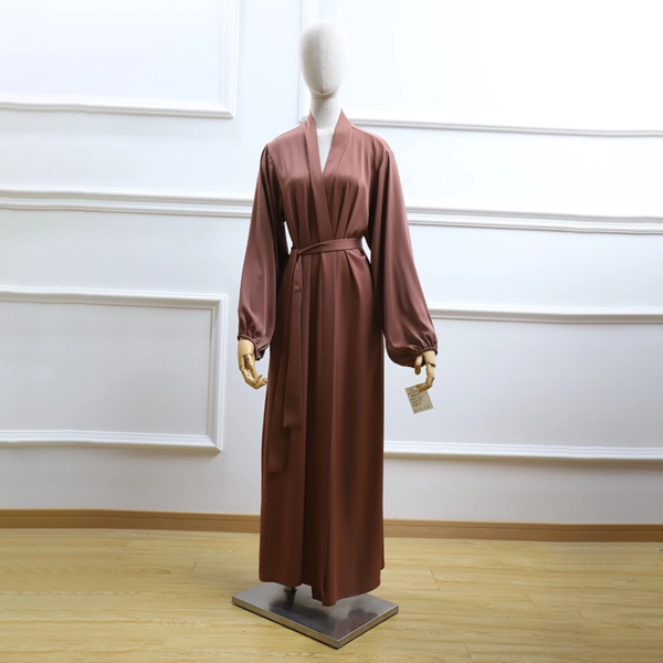 dc180150-3136-452e-8d6a-f8fda6ab2e7a Hot Selling Solid Color Front Open Abaya with Side Pockets Eid Modest Daily Wear Long Robe