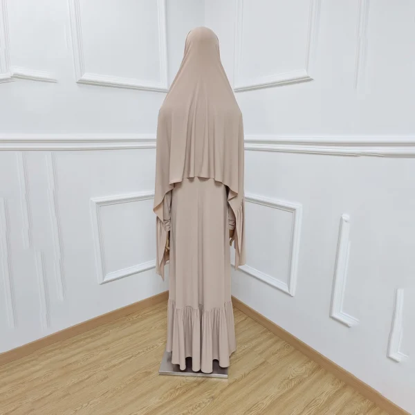 jpg100-t3-scale1001 Dubai Turkey With Bottom Ruffle Long Maxi Dress Ladies Abaya