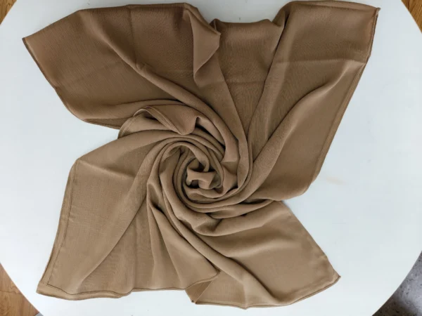 CRINKL~2 Crinkle Chiffon Hijab Breathable Headwear Premium Stitching Head Scarf