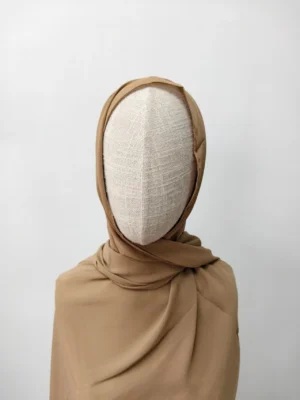 Crinkle Chiffon Hijab Breathable Headwear Premium Stitching Head Scarf