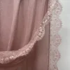 CUA302~1 Custom Elegant Lace Embroidery Modal Hijab Breathable Woven Light Weight Shawl