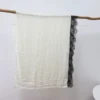 CUB132~1 Custom Elegant Lace Embroidery Modal Hijab Breathable Woven Light Weight Shawl
