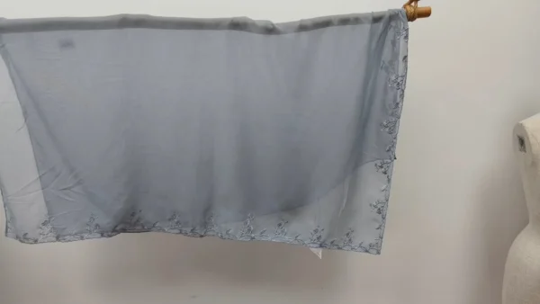 CUSTOM~1 Custom Flower Lace Hijab Embroidery Jersey Chiffon Modal Scarf Custom Material