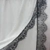 CUSTOM~3 Custom Elegant Lace Embroidery Modal Hijab Breathable Woven Light Weight Shawl