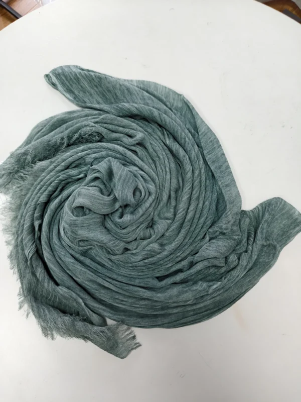 Lightweight Breathable Crinkle Rayon Material with Unique Tie-Dye Effect